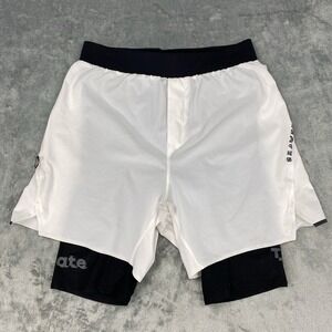 Lululemon Shorts Mens Size‎ Small White Lab Liner Diffract Run SeaWheeze M7AJTS